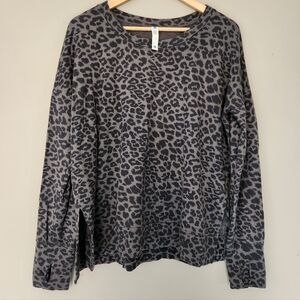 Glyder Lounge Leopard Print Pullover